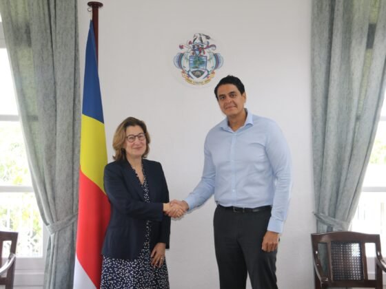 Ambassador Ian Madeleine, Principal Secretary for Foreign Affairs and the Diaspora, met with Ambassador Rita Laranjinha, Portugal’s Special Envoy for Africa, in the context of Portugal’s bid for election to the United Nations Security Council for the 2027–2028 term, on Thursday 5 February 2026.