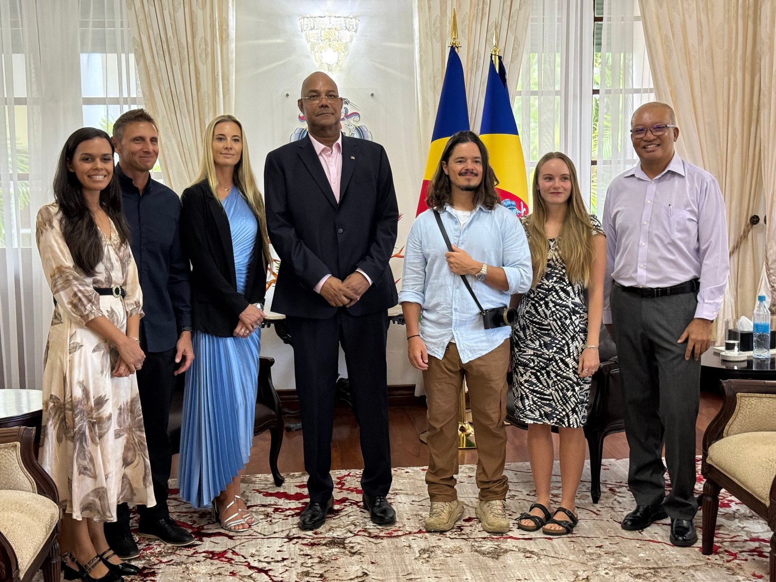 Ocean Ramsey Pays Courtesy Call on President Dr Patrick Herminie, Praises Seychelles’ Marine Conservation Leadership