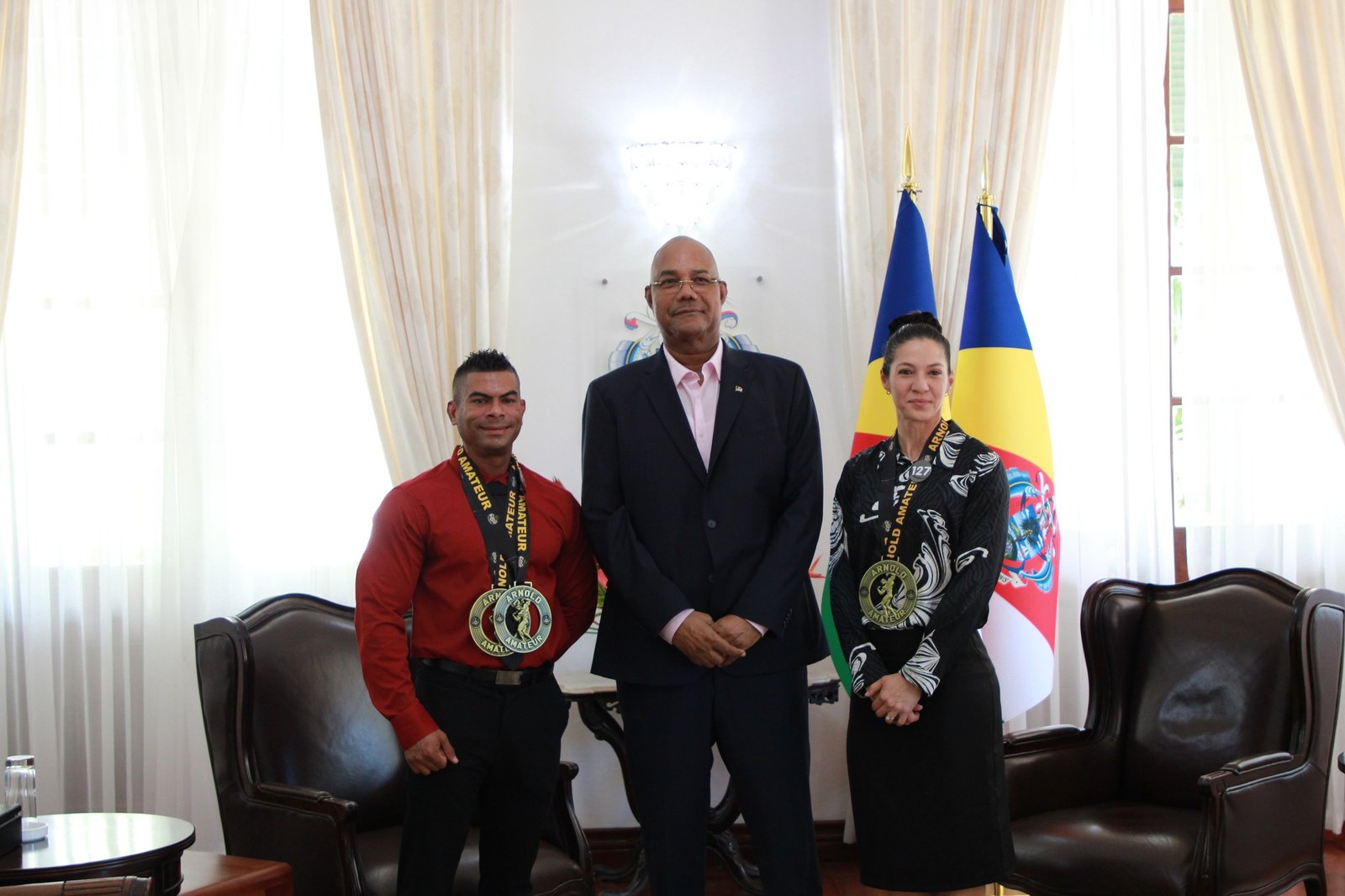 President meets Seychelles’ Arnold Classic champions, Signals Sport as a Pillar of Youth Empowerment and National Development